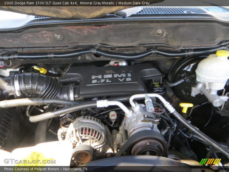 Mineral Gray Metallic / Medium Slate Gray 2006 Dodge Ram 1500 SLT Quad Cab 4x4