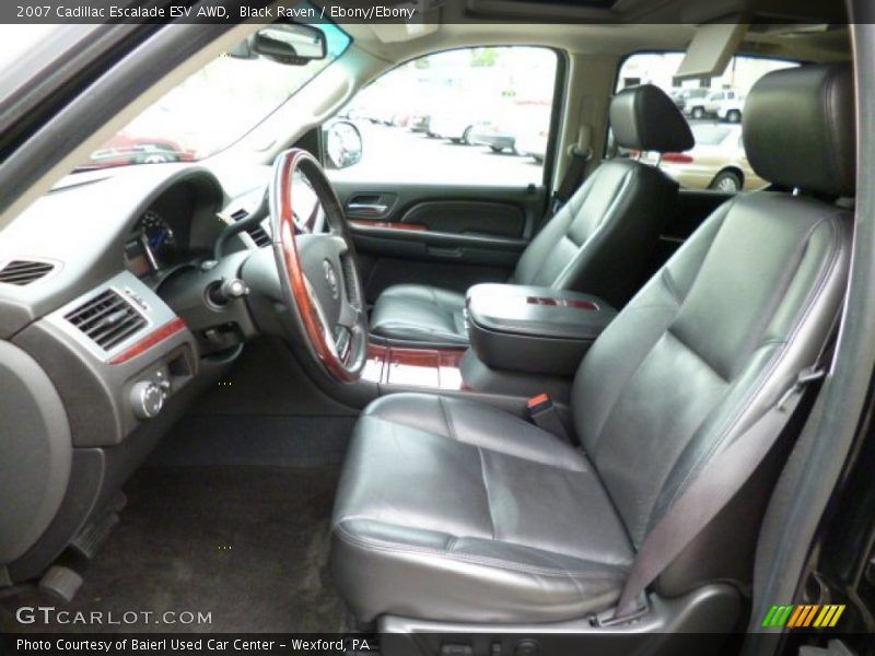 Black Raven / Ebony/Ebony 2007 Cadillac Escalade ESV AWD