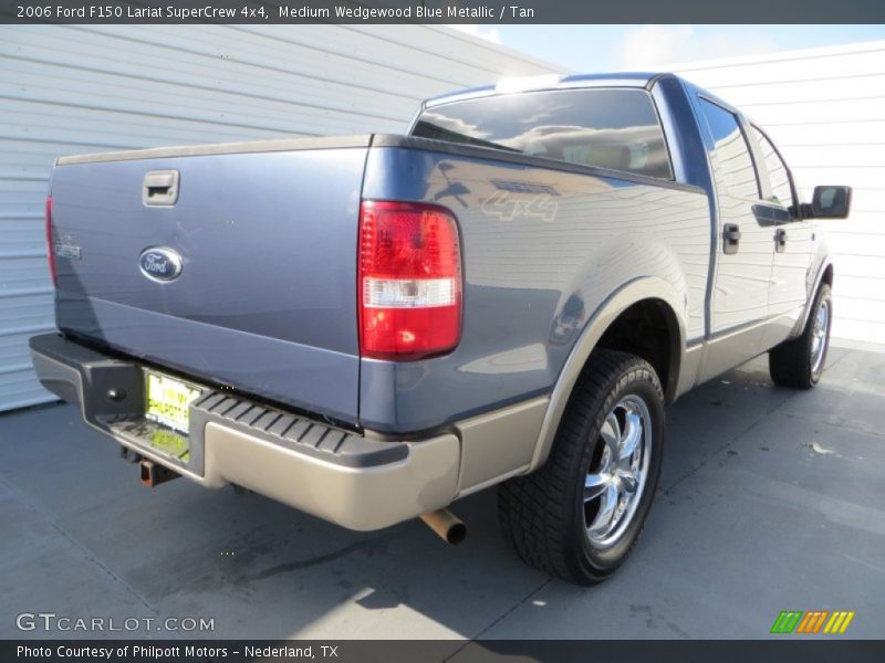 Medium Wedgewood Blue Metallic / Tan 2006 Ford F150 Lariat SuperCrew 4x4