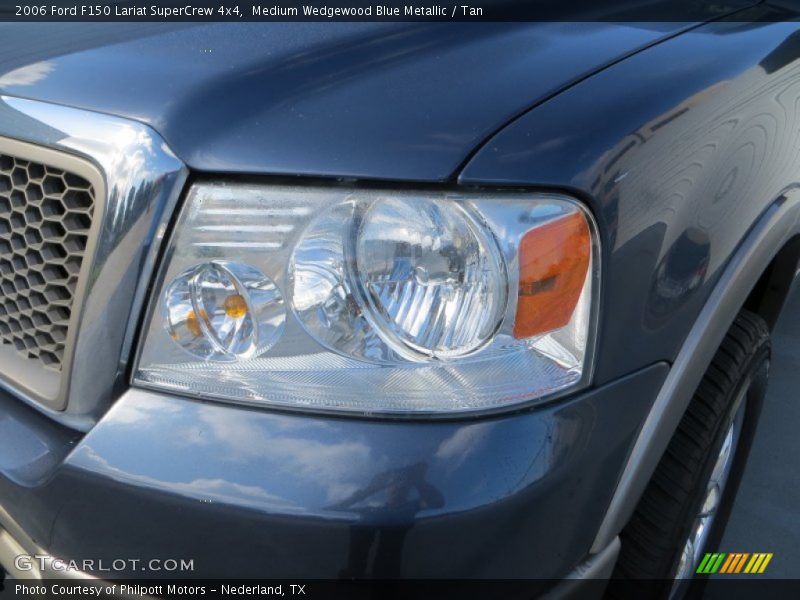 Medium Wedgewood Blue Metallic / Tan 2006 Ford F150 Lariat SuperCrew 4x4