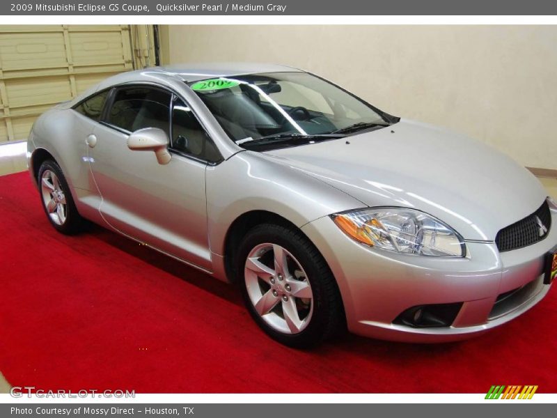 Quicksilver Pearl / Medium Gray 2009 Mitsubishi Eclipse GS Coupe