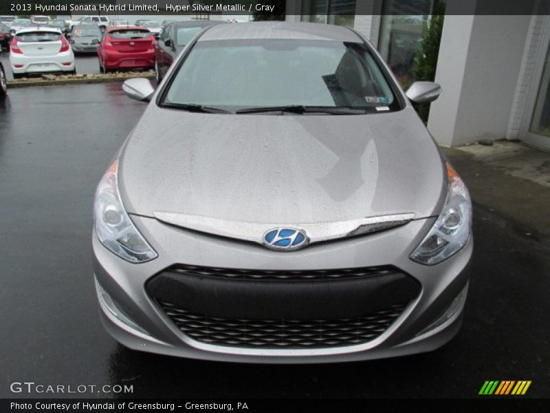 Hyper Silver Metallic / Gray 2013 Hyundai Sonata Hybrid Limited