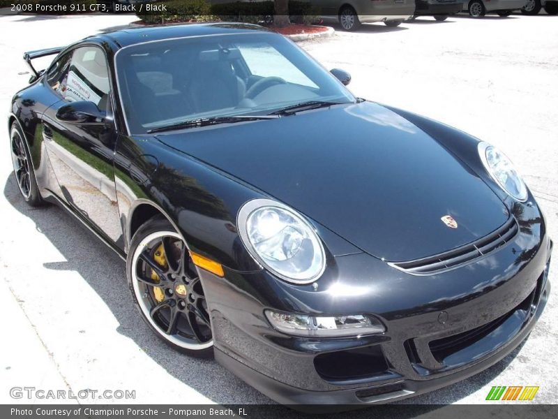 Black / Black 2008 Porsche 911 GT3