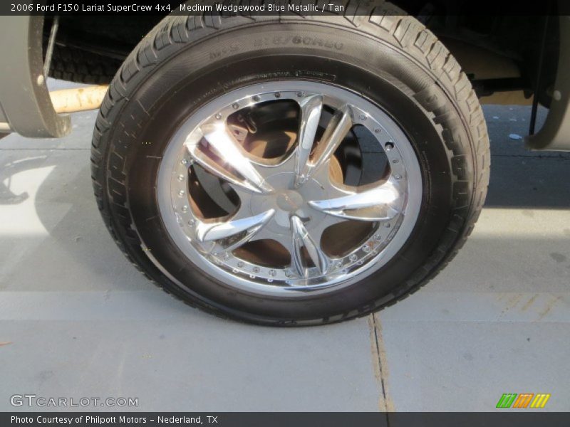 Medium Wedgewood Blue Metallic / Tan 2006 Ford F150 Lariat SuperCrew 4x4