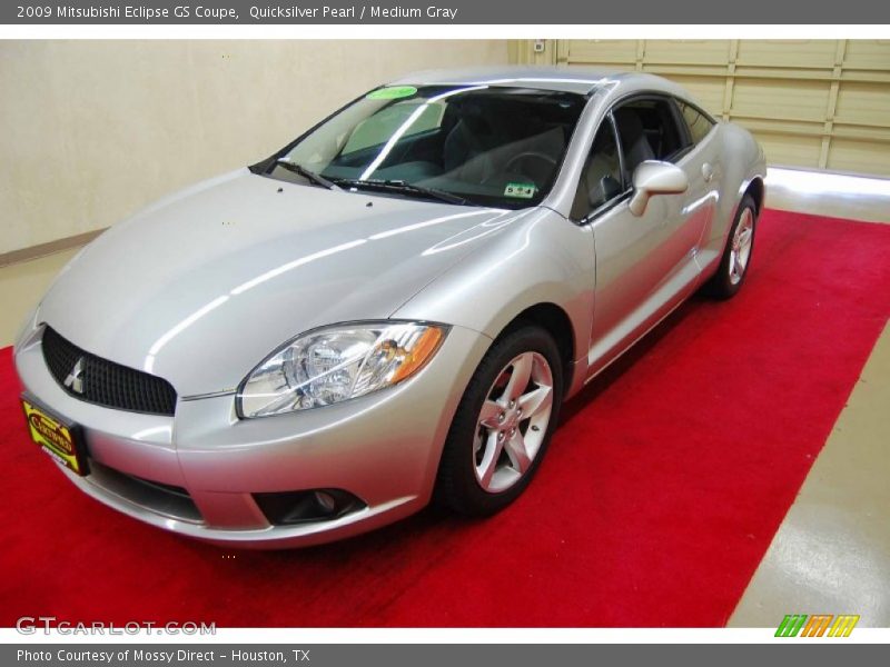 Quicksilver Pearl / Medium Gray 2009 Mitsubishi Eclipse GS Coupe
