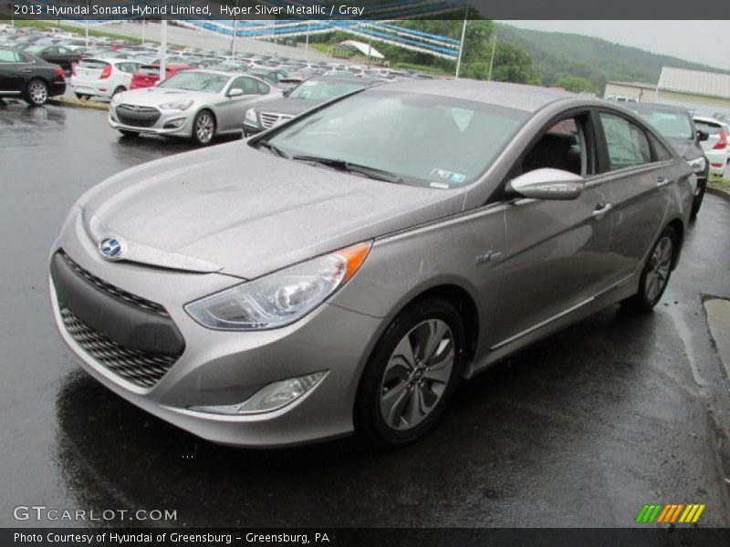 Hyper Silver Metallic / Gray 2013 Hyundai Sonata Hybrid Limited