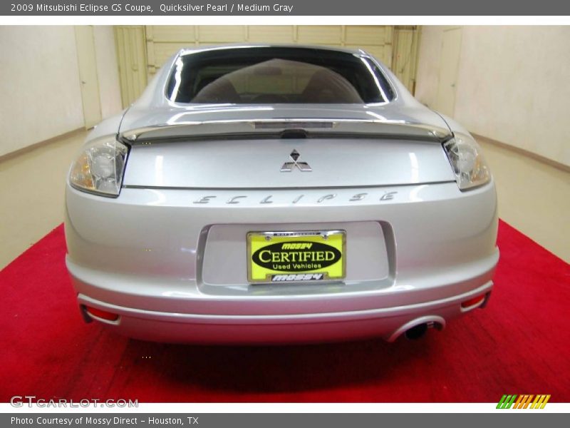 Quicksilver Pearl / Medium Gray 2009 Mitsubishi Eclipse GS Coupe
