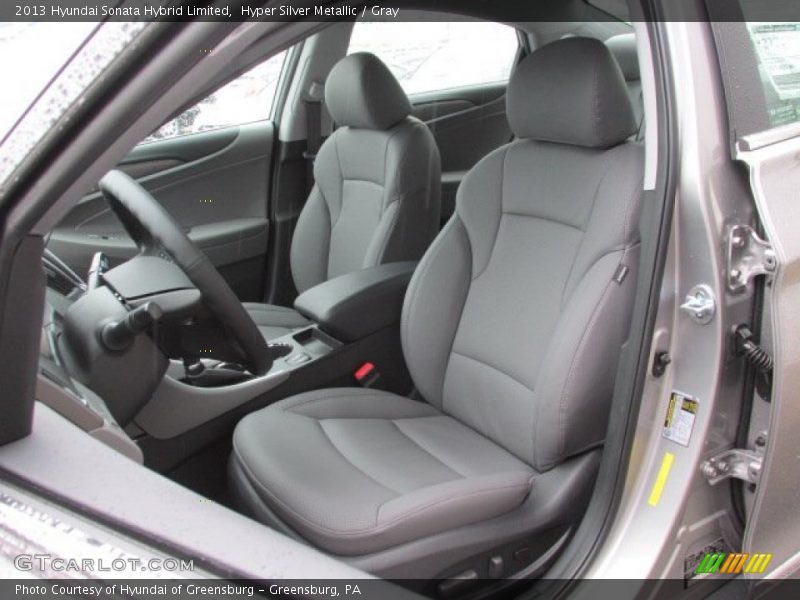 Hyper Silver Metallic / Gray 2013 Hyundai Sonata Hybrid Limited