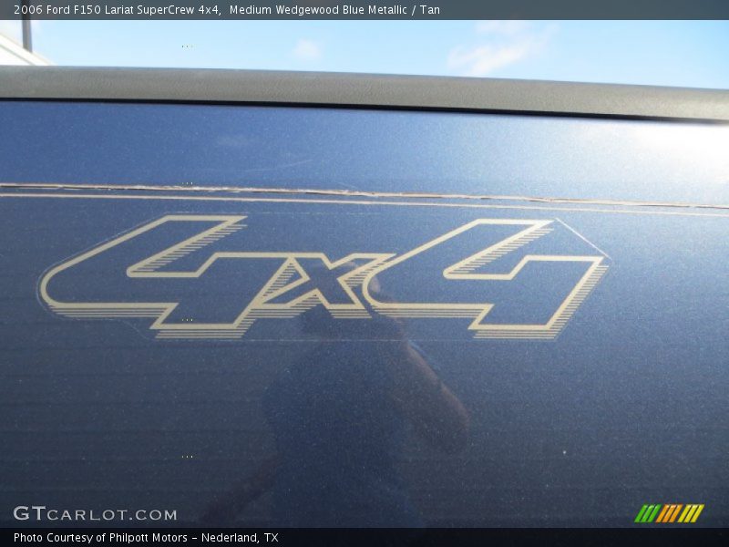 Medium Wedgewood Blue Metallic / Tan 2006 Ford F150 Lariat SuperCrew 4x4