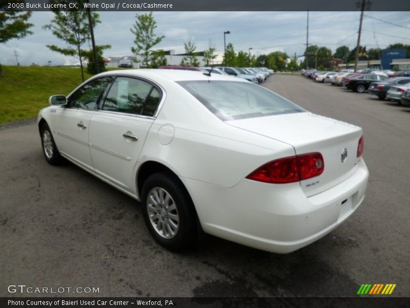 White Opal / Cocoa/Cashmere 2008 Buick Lucerne CX