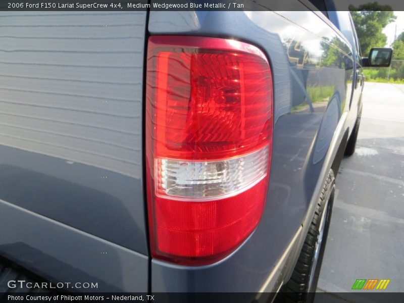 Medium Wedgewood Blue Metallic / Tan 2006 Ford F150 Lariat SuperCrew 4x4