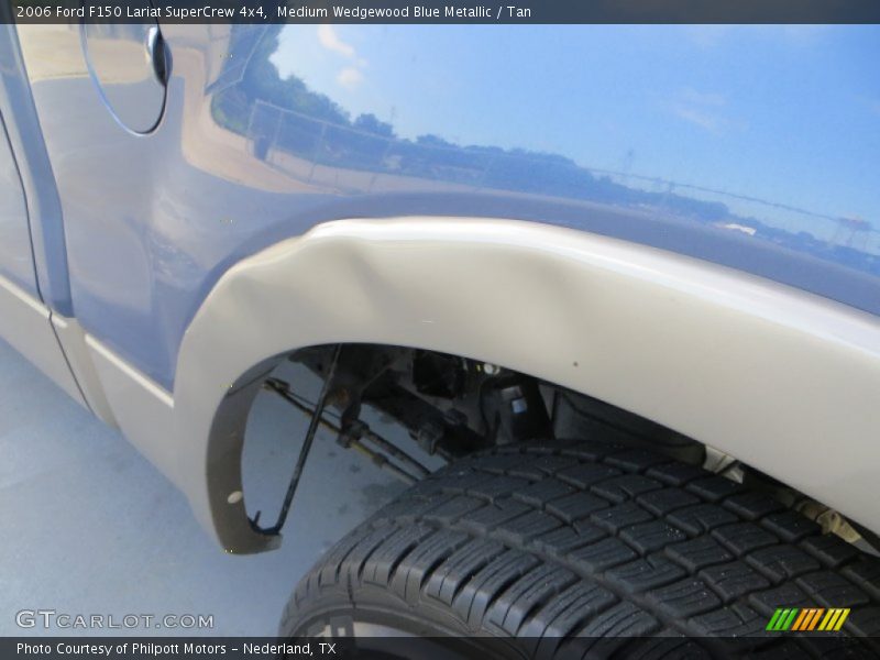 Medium Wedgewood Blue Metallic / Tan 2006 Ford F150 Lariat SuperCrew 4x4