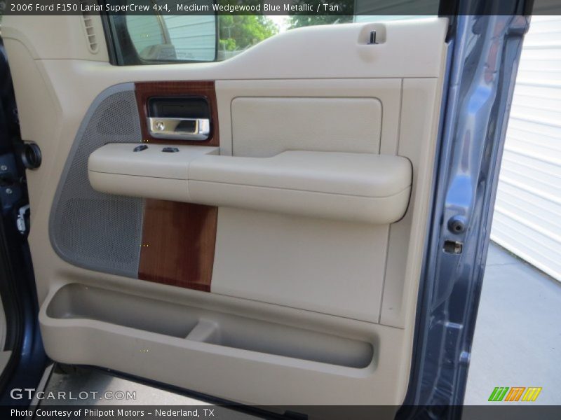 Medium Wedgewood Blue Metallic / Tan 2006 Ford F150 Lariat SuperCrew 4x4