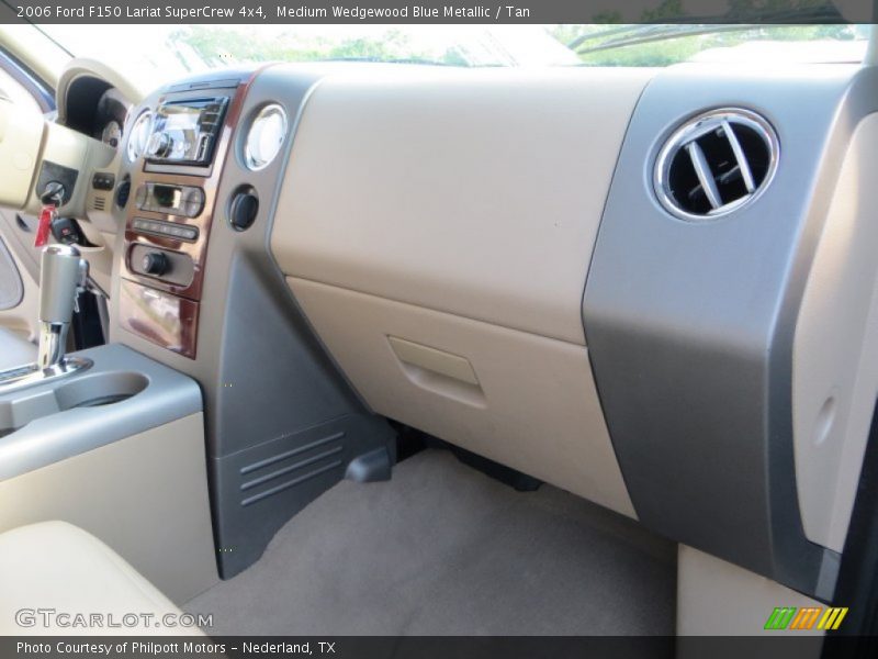 Medium Wedgewood Blue Metallic / Tan 2006 Ford F150 Lariat SuperCrew 4x4