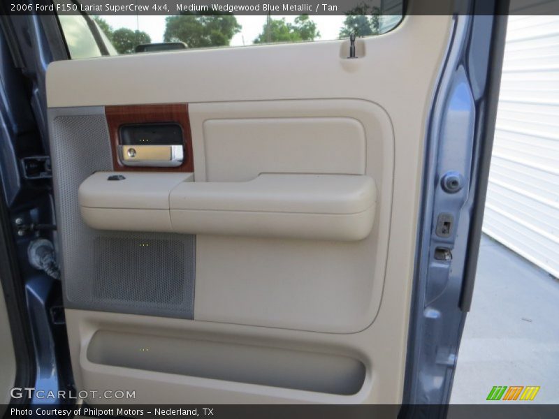 Medium Wedgewood Blue Metallic / Tan 2006 Ford F150 Lariat SuperCrew 4x4