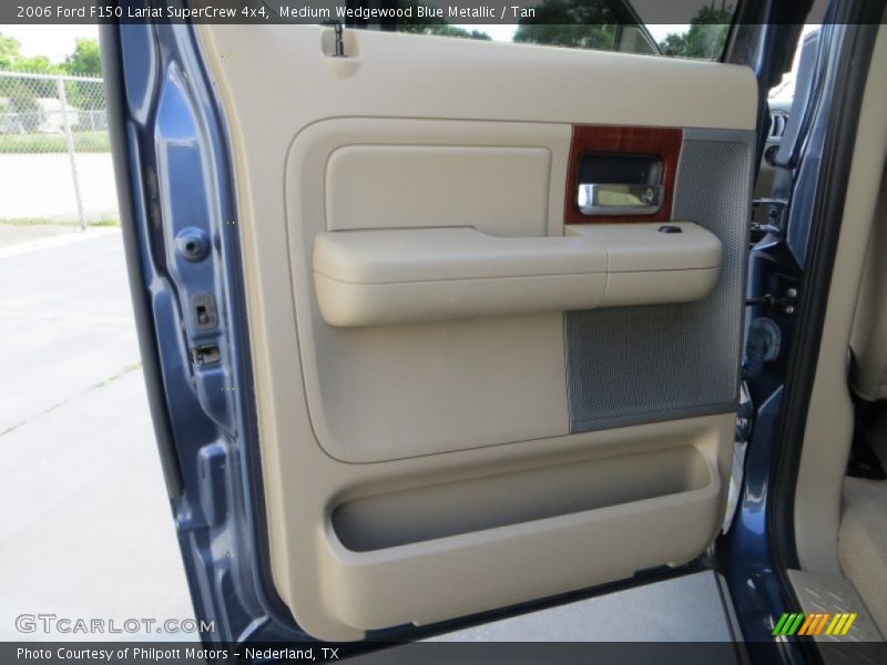 Medium Wedgewood Blue Metallic / Tan 2006 Ford F150 Lariat SuperCrew 4x4