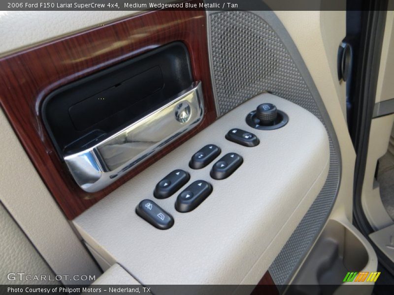 Medium Wedgewood Blue Metallic / Tan 2006 Ford F150 Lariat SuperCrew 4x4