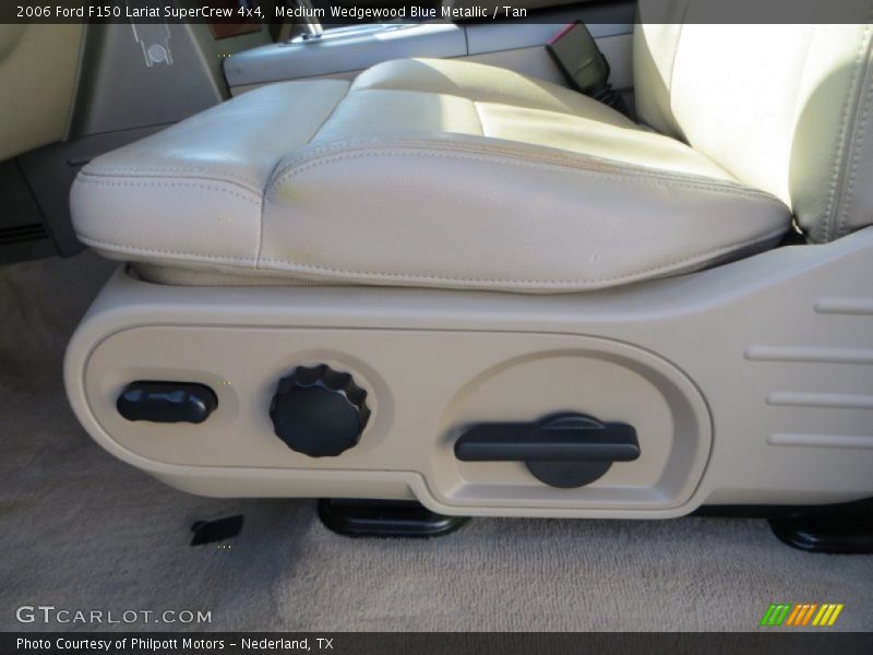 Medium Wedgewood Blue Metallic / Tan 2006 Ford F150 Lariat SuperCrew 4x4