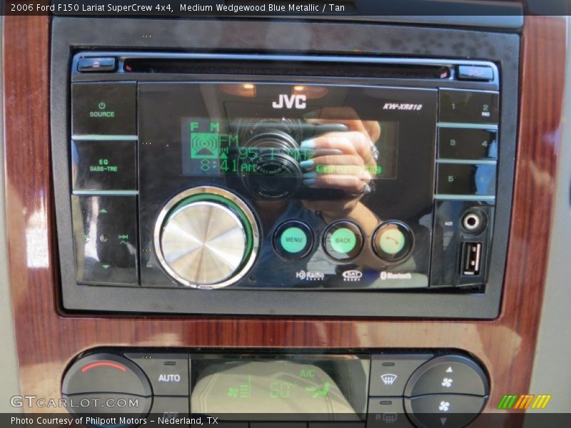 Medium Wedgewood Blue Metallic / Tan 2006 Ford F150 Lariat SuperCrew 4x4