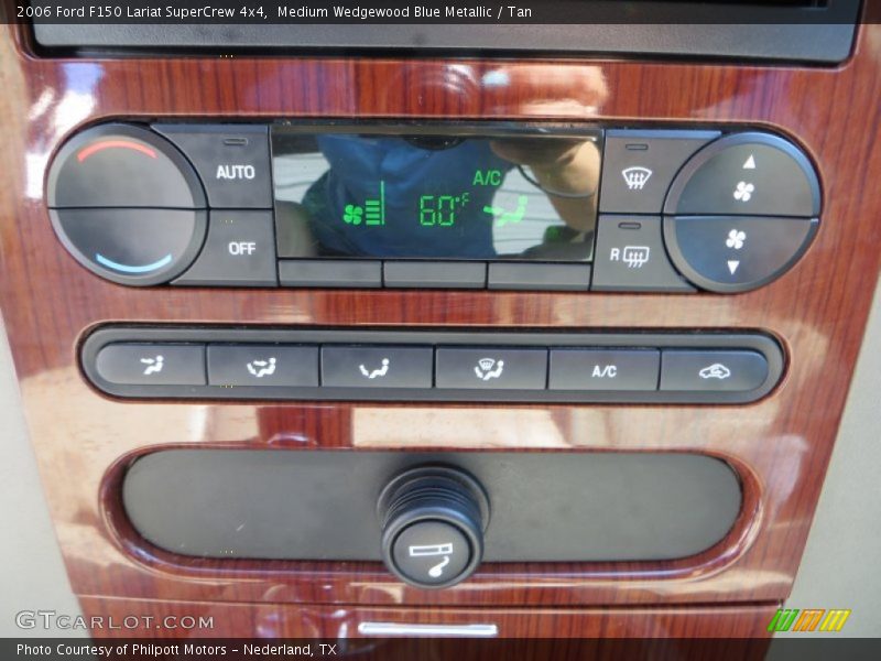 Medium Wedgewood Blue Metallic / Tan 2006 Ford F150 Lariat SuperCrew 4x4