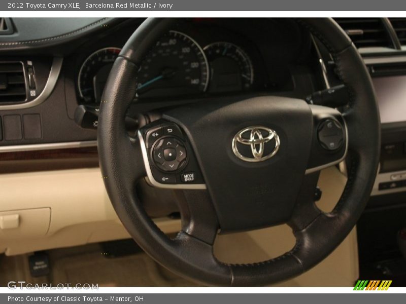 Barcelona Red Metallic / Ivory 2012 Toyota Camry XLE