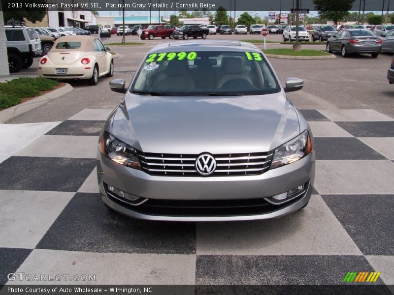 Platinum Gray Metallic / Cornsilk Beige 2013 Volkswagen Passat V6 SEL