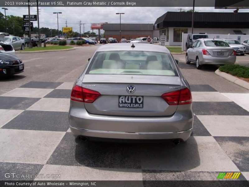Platinum Gray Metallic / Cornsilk Beige 2013 Volkswagen Passat V6 SEL