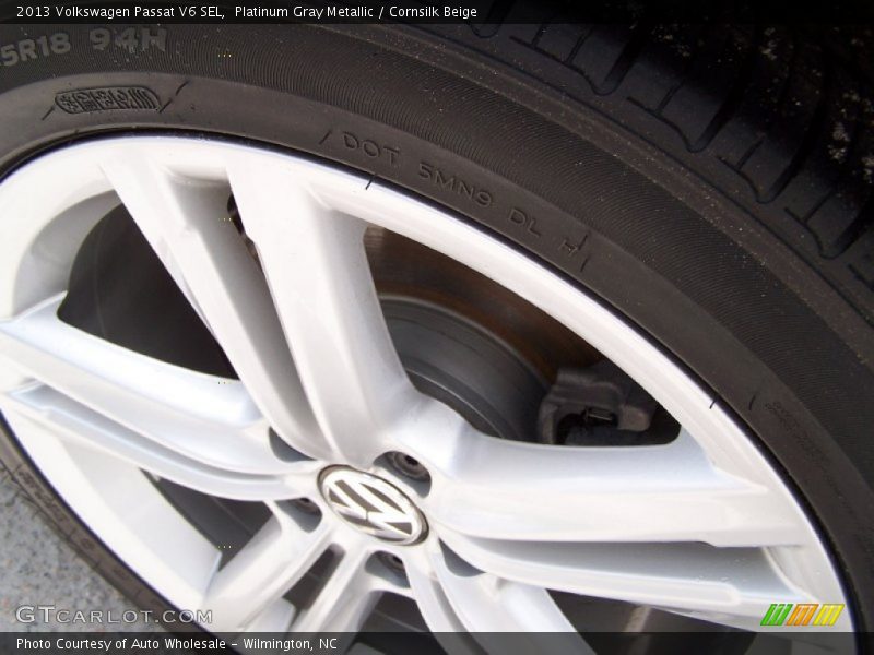 Platinum Gray Metallic / Cornsilk Beige 2013 Volkswagen Passat V6 SEL