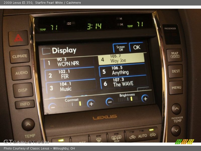 Starfire Pearl White / Cashmere 2009 Lexus ES 350