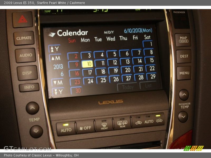 Starfire Pearl White / Cashmere 2009 Lexus ES 350