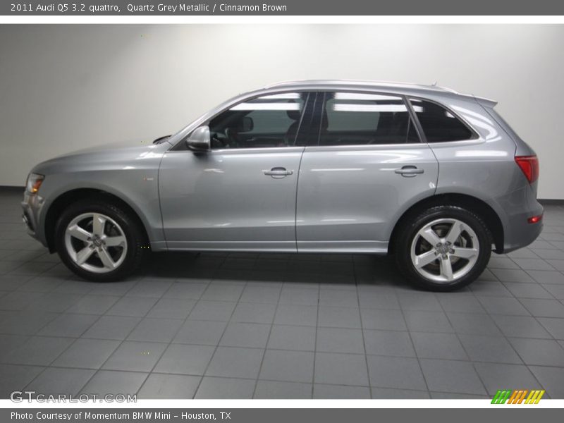 Quartz Grey Metallic / Cinnamon Brown 2011 Audi Q5 3.2 quattro