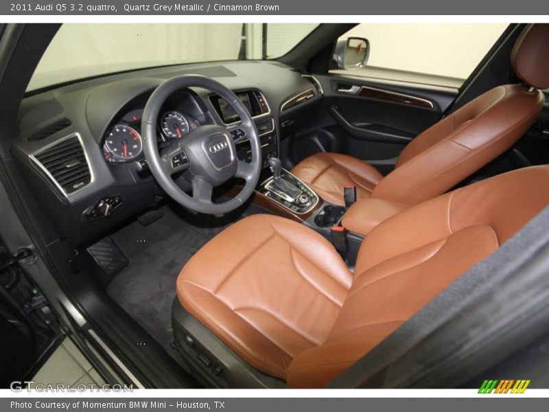 Quartz Grey Metallic / Cinnamon Brown 2011 Audi Q5 3.2 quattro