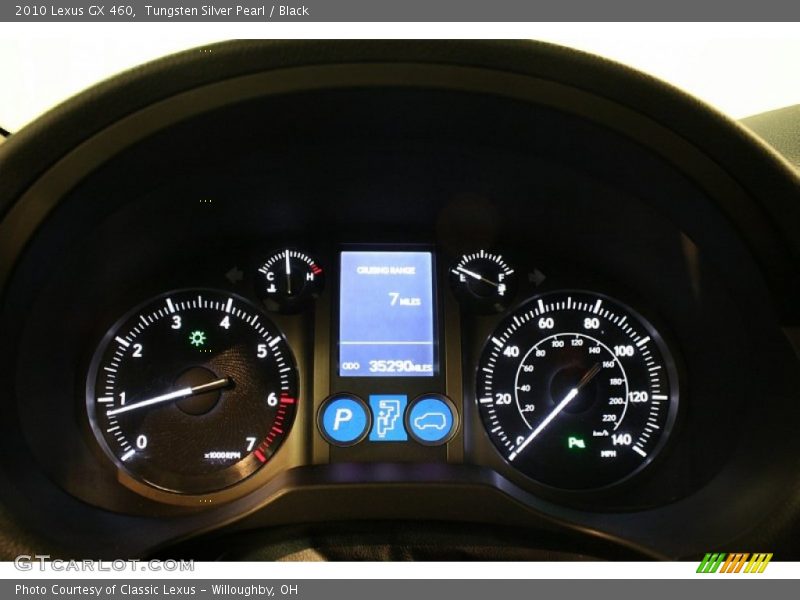 Tungsten Silver Pearl / Black 2010 Lexus GX 460