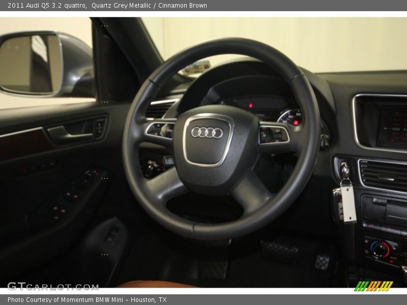 Quartz Grey Metallic / Cinnamon Brown 2011 Audi Q5 3.2 quattro