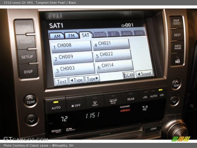Tungsten Silver Pearl / Black 2010 Lexus GX 460