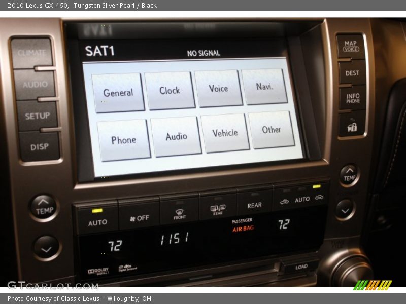 Tungsten Silver Pearl / Black 2010 Lexus GX 460