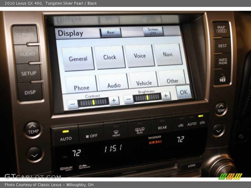 Tungsten Silver Pearl / Black 2010 Lexus GX 460