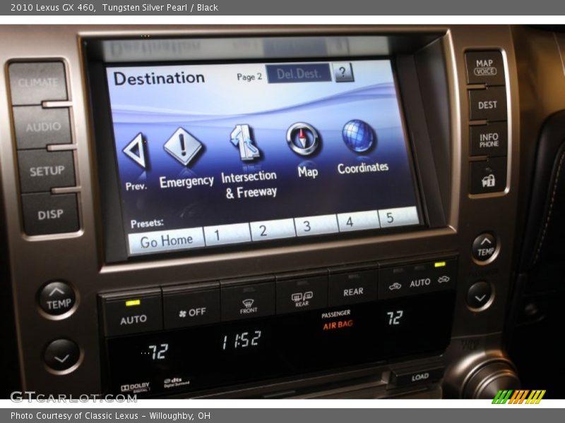 Tungsten Silver Pearl / Black 2010 Lexus GX 460