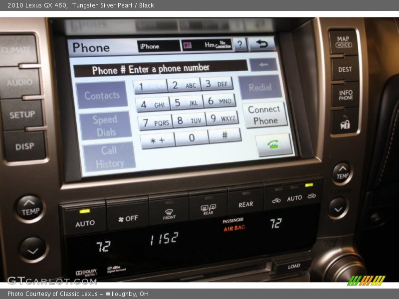 Tungsten Silver Pearl / Black 2010 Lexus GX 460