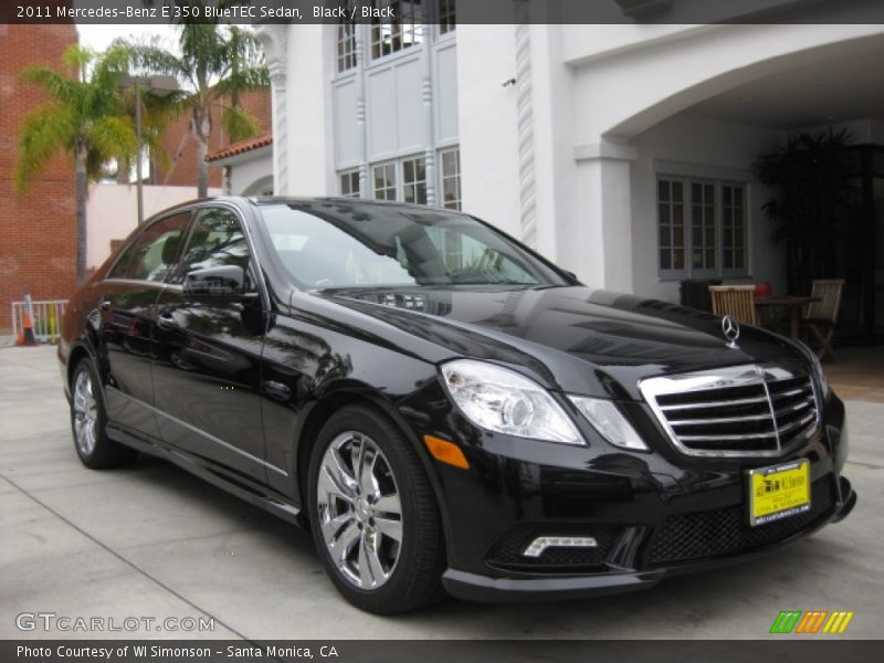 Black / Black 2011 Mercedes-Benz E 350 BlueTEC Sedan