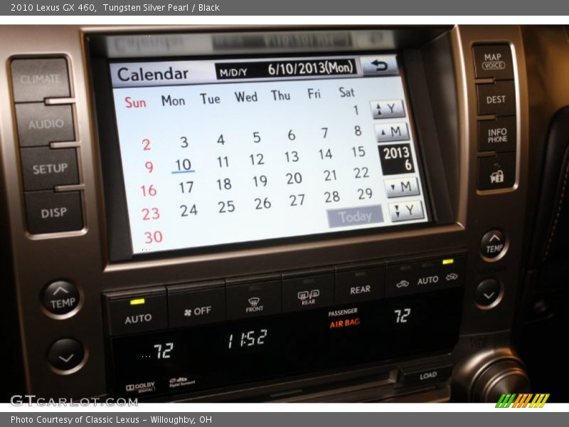 Tungsten Silver Pearl / Black 2010 Lexus GX 460