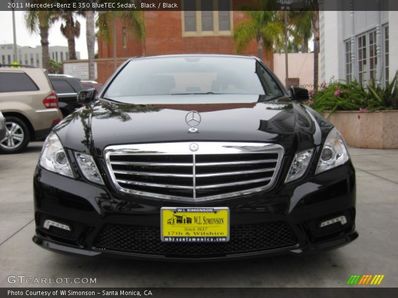 Black / Black 2011 Mercedes-Benz E 350 BlueTEC Sedan
