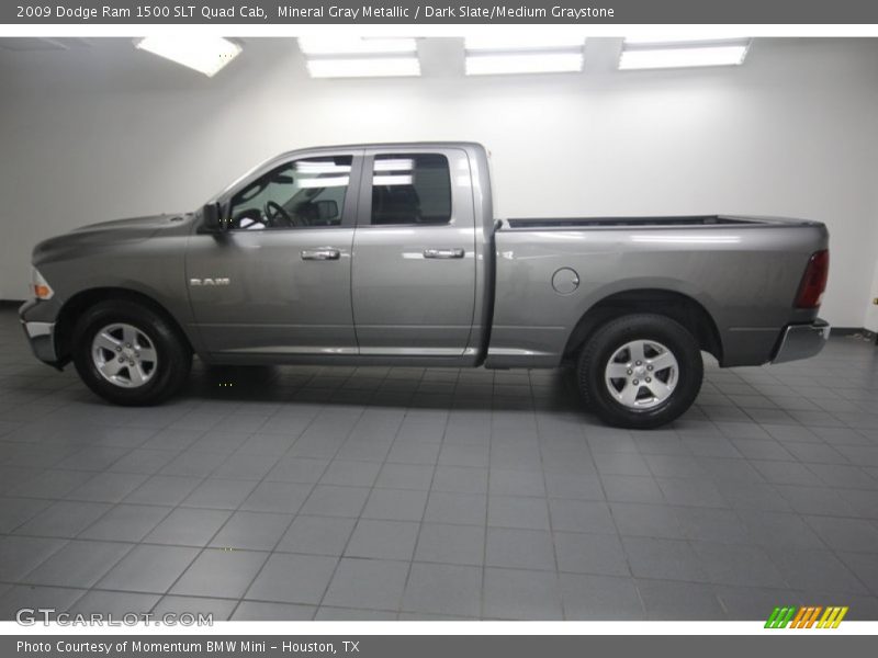 Mineral Gray Metallic / Dark Slate/Medium Graystone 2009 Dodge Ram 1500 SLT Quad Cab