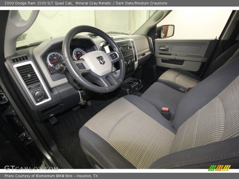 Mineral Gray Metallic / Dark Slate/Medium Graystone 2009 Dodge Ram 1500 SLT Quad Cab