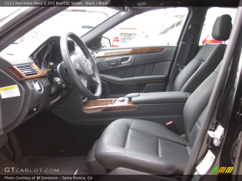 Black / Black 2011 Mercedes-Benz E 350 BlueTEC Sedan