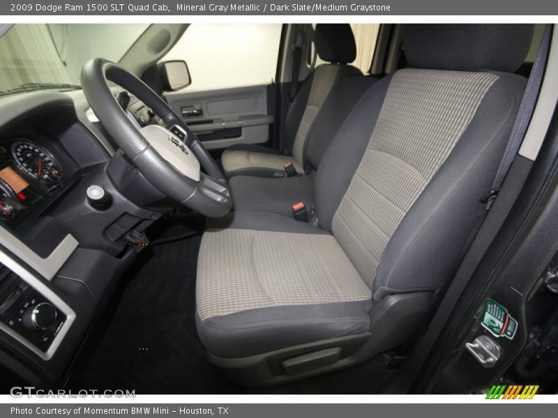 Mineral Gray Metallic / Dark Slate/Medium Graystone 2009 Dodge Ram 1500 SLT Quad Cab