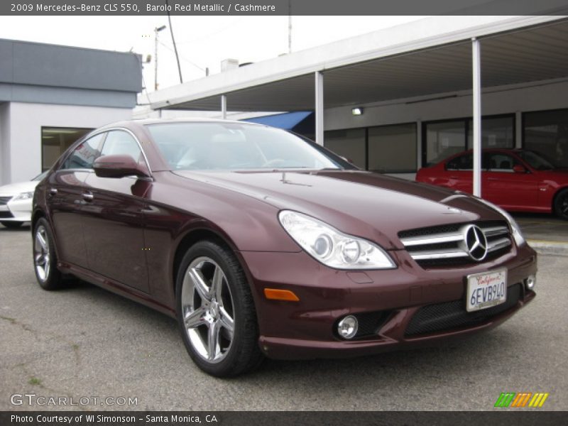 Barolo Red Metallic / Cashmere 2009 Mercedes-Benz CLS 550