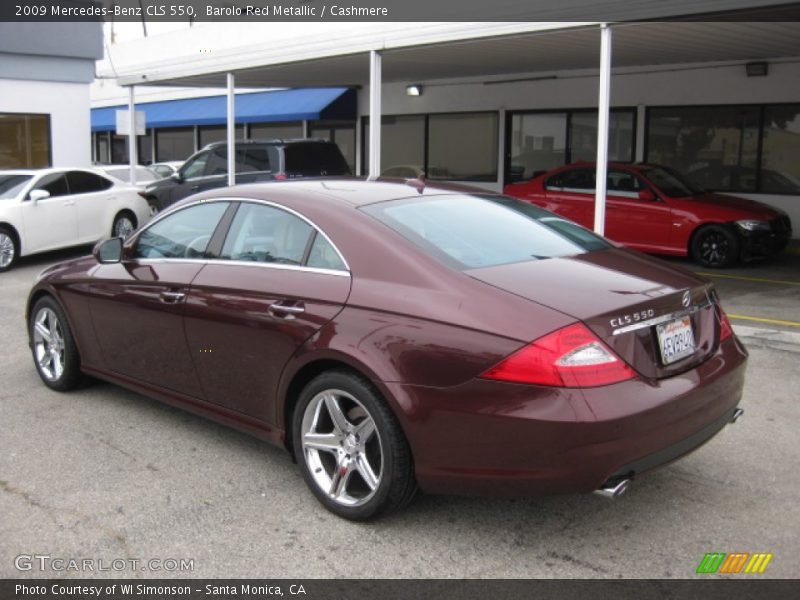 Barolo Red Metallic / Cashmere 2009 Mercedes-Benz CLS 550