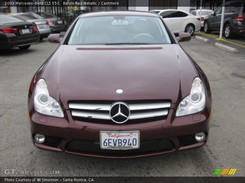 Barolo Red Metallic / Cashmere 2009 Mercedes-Benz CLS 550