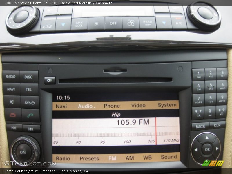 Barolo Red Metallic / Cashmere 2009 Mercedes-Benz CLS 550
